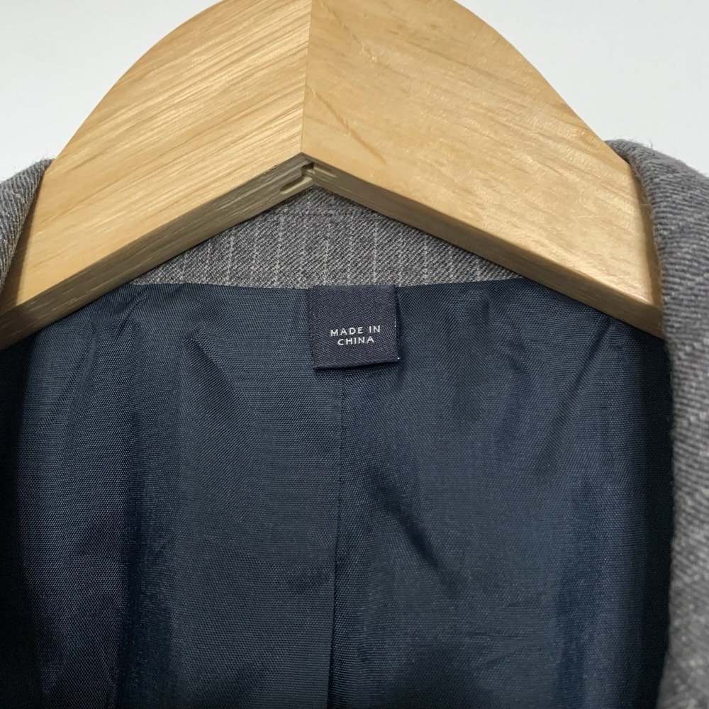 J.Crew Thompson Suit Jacket Formal WOOL Gray 2 Button Front Men's Size 40R - Picture 6 of 9
